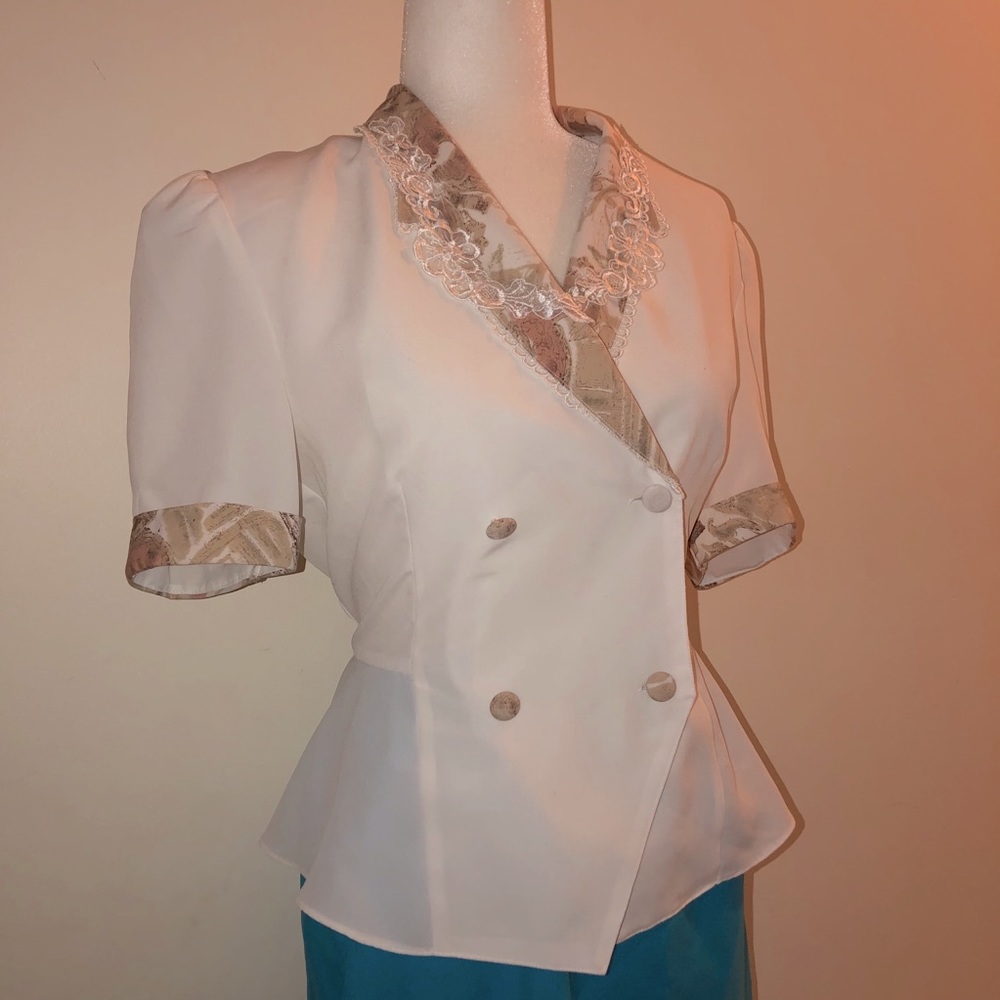 Vintage Double Breasted Blouse